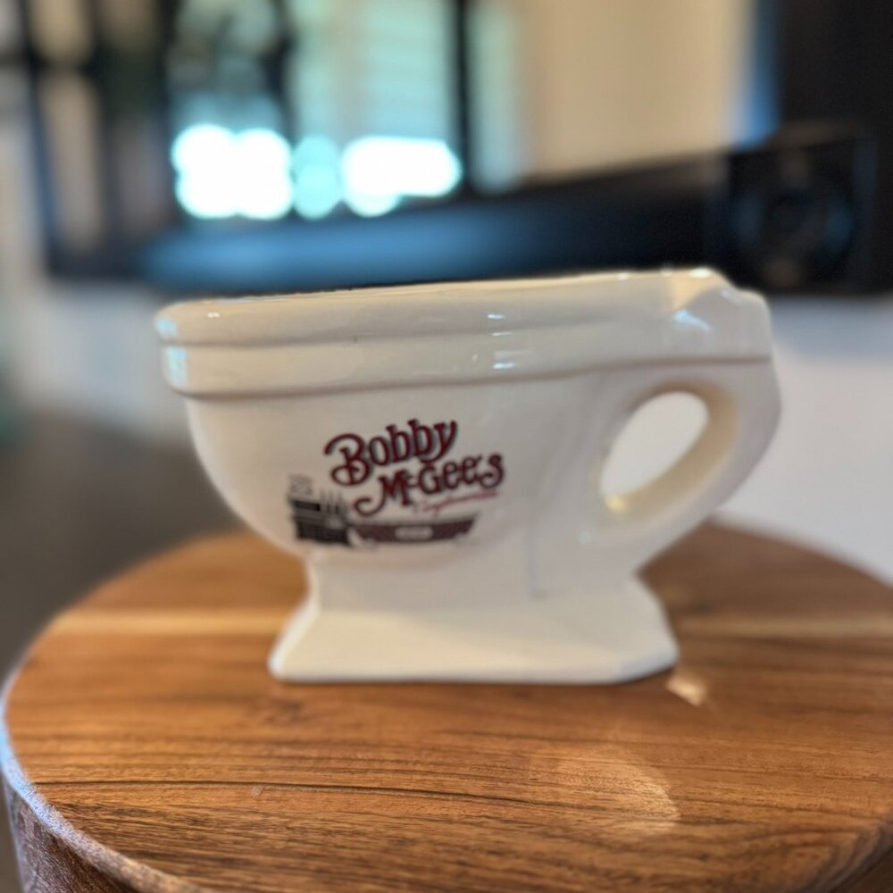 Bobby McGee’s Toilet Bowl Mug – Quirky Retro Collectible! - Vintage